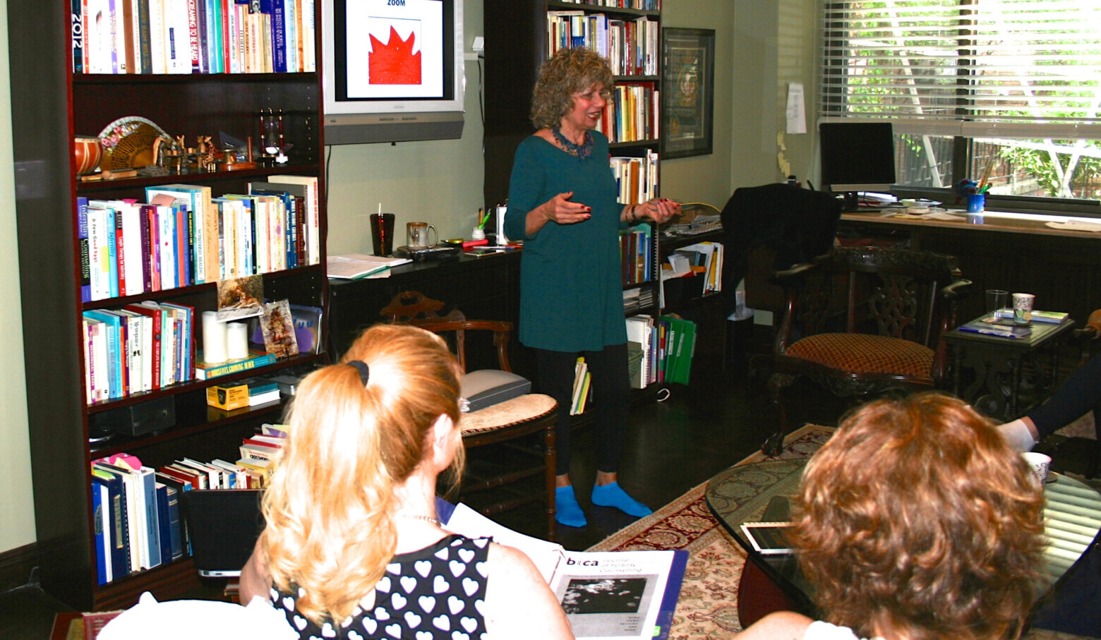 Helen Adrienne teaching class